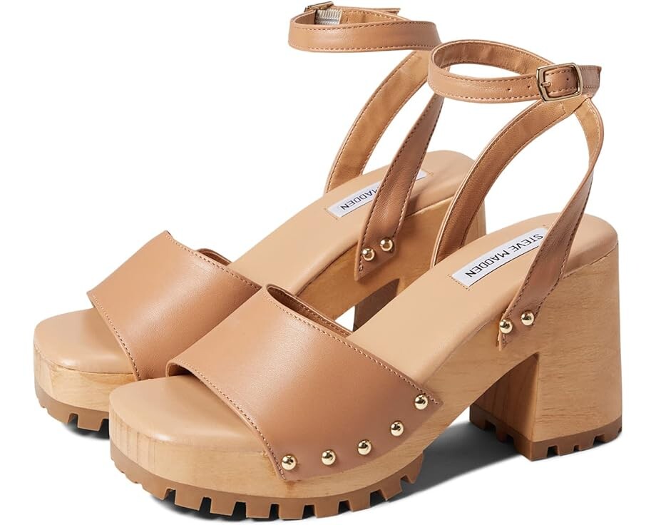 

Туфли Steve Madden Ocala Heeled Sandal, цвет Tan Leather