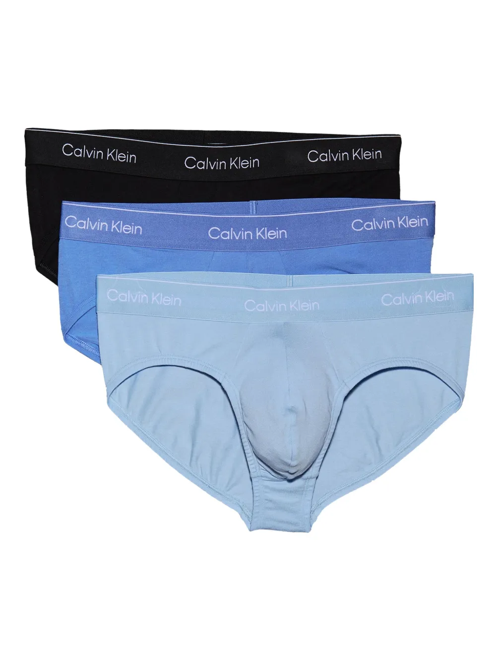 

Комплект из трех трусов-брифов с логотипом Calvin Klein Underwear, черный