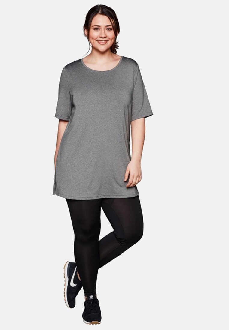 

Базовая футболка Sheego, цвет Mottled Grey
