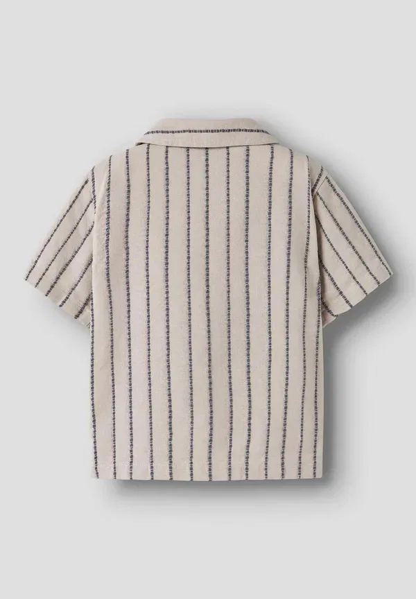 Рубашка regular fit Name It, шато серый — фото 4