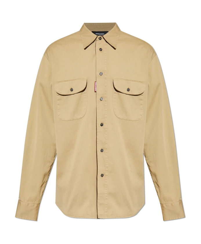 

Футболка с логотипом Dsquared2, бежевый