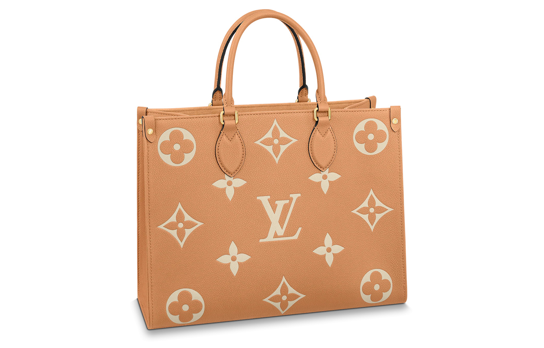 

LOUIS VUITTON Сумка ONTHEGO из коровьей кожи, сумка-мессенджер, сумка через плечо, женская, желтого цвета