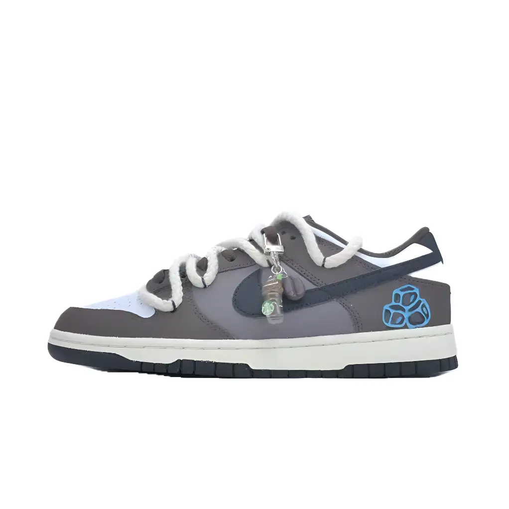 

Кроссовки Nike Dunk Skateboarding Shoes Unisex Low-top Brown/Black, коричневый