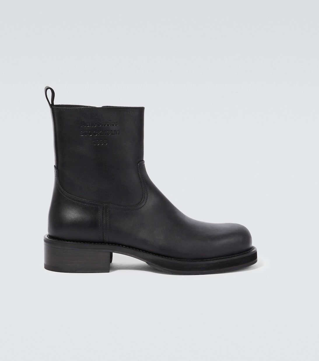 

Кожаные ботильоны Acne Studios, черный