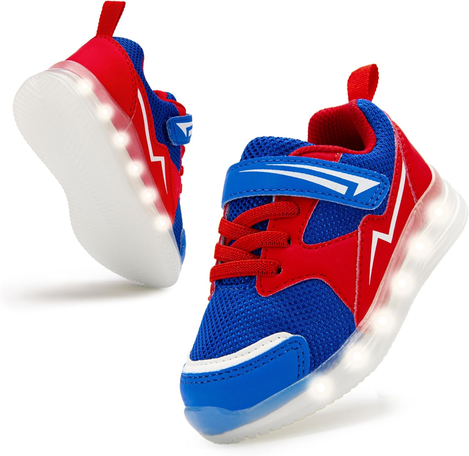 

Детские кроссовки SKYWHEEL для девочек и мальчиков со светодиодной подсветкой, легкие, сетчатые, дышащие, для ходьбы и бега, красный
