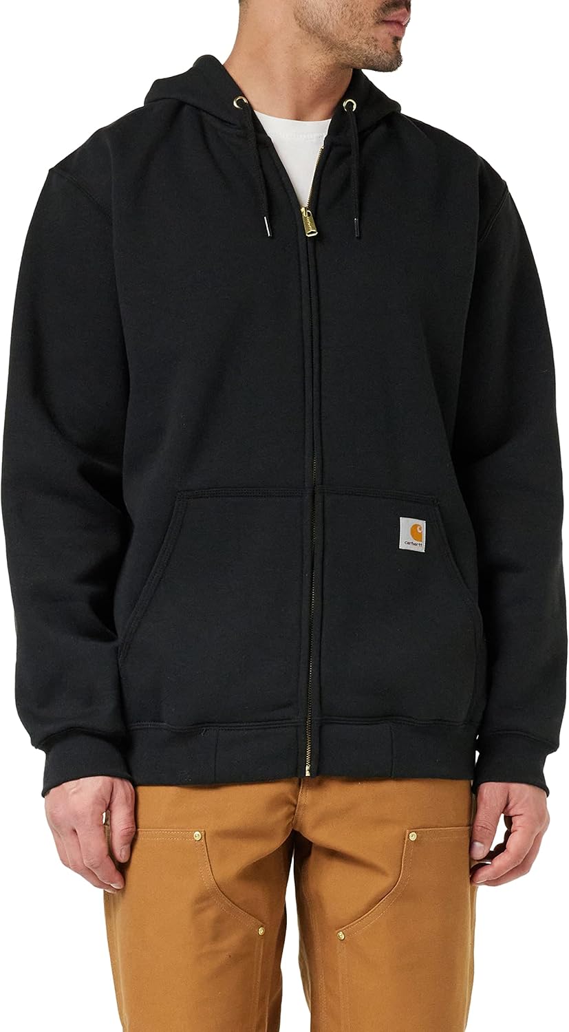 

Carhartt мужская толстовка Midweight Full-Zip свободного кроя, Black