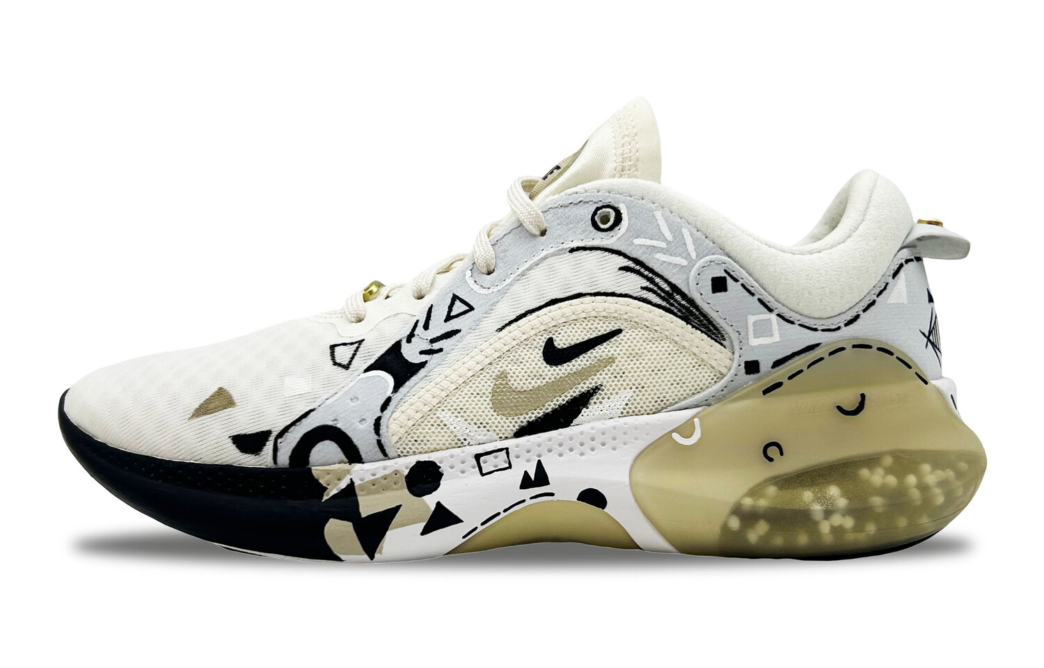 

Кроссовки Joyride Dual Run 2 женские с низким верхом, белые/золотые/черные Nike