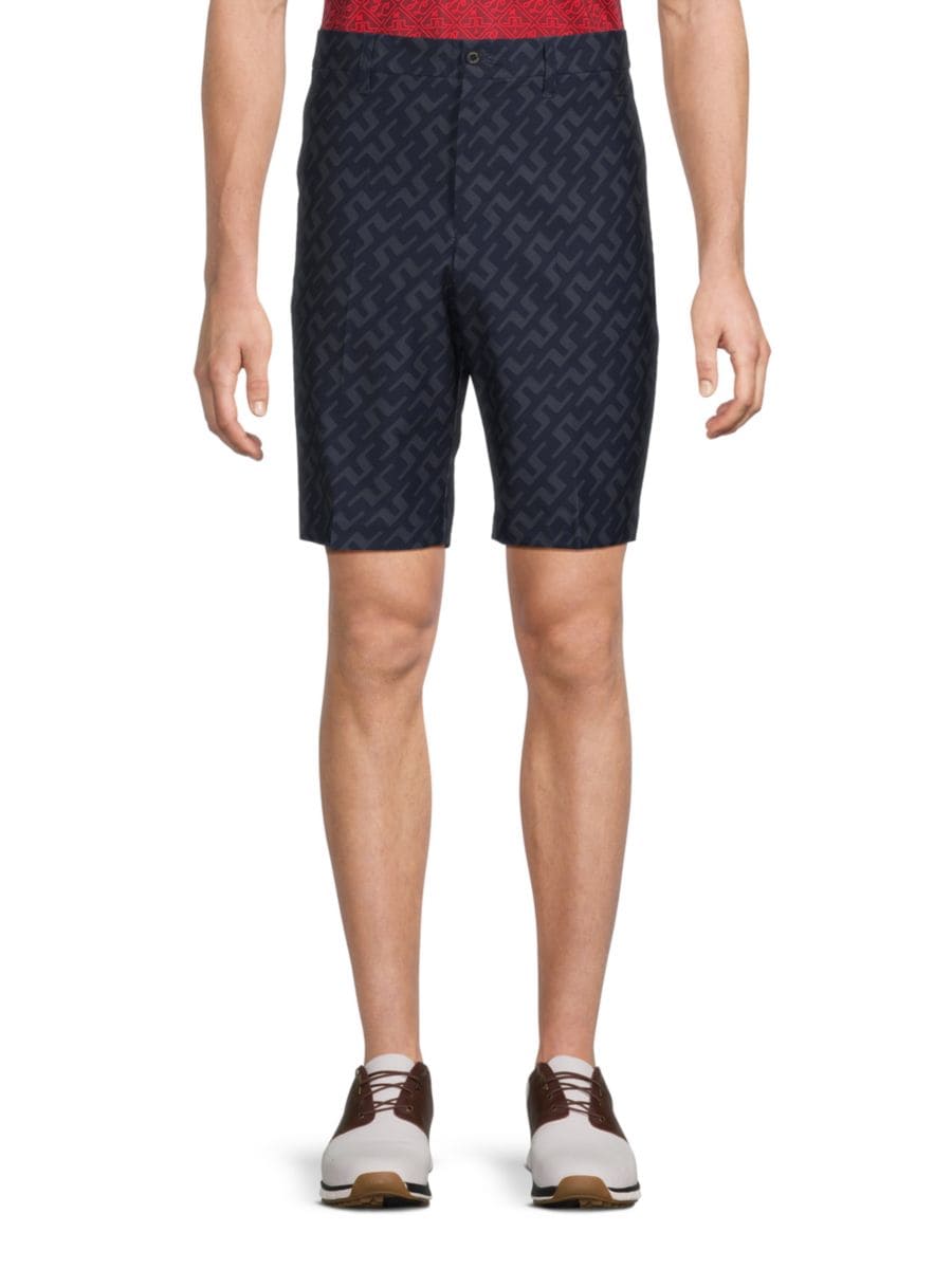 

Строгие шорты Eloy с абстрактным принтом J.Lindeberg, цвет Black Grey