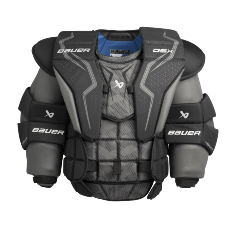 

BAUER Экипировка вратаря для хоккея, перчатки GSX для юниоров и взрослых, щитки, защитные шорты, нагрудник, нагрудник GSX JR юниорский размер S/M