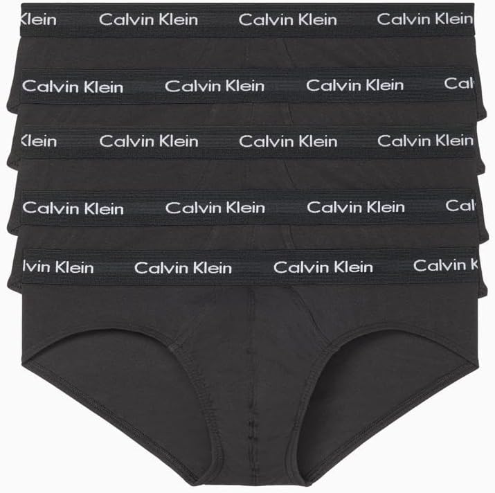 

Мужские трусы-слипы Calvin Klein из хлопка и стретча, комплект из 5 пар, 5 Black