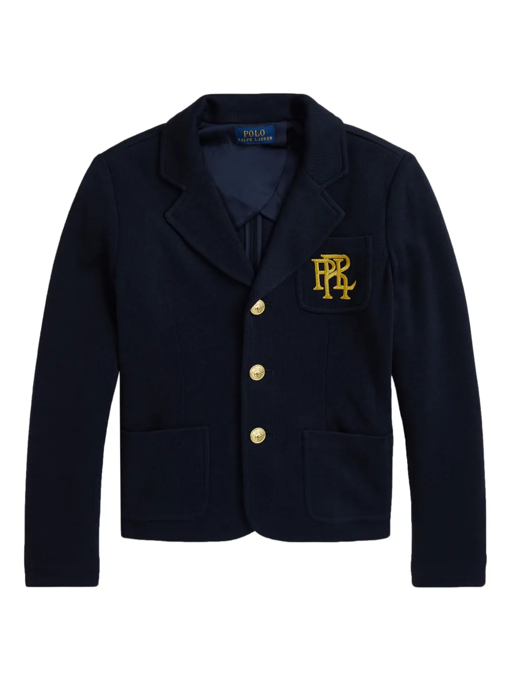 

Пиджак с вышитым логотипом POLO RALPH LAUREN KIDS, синий