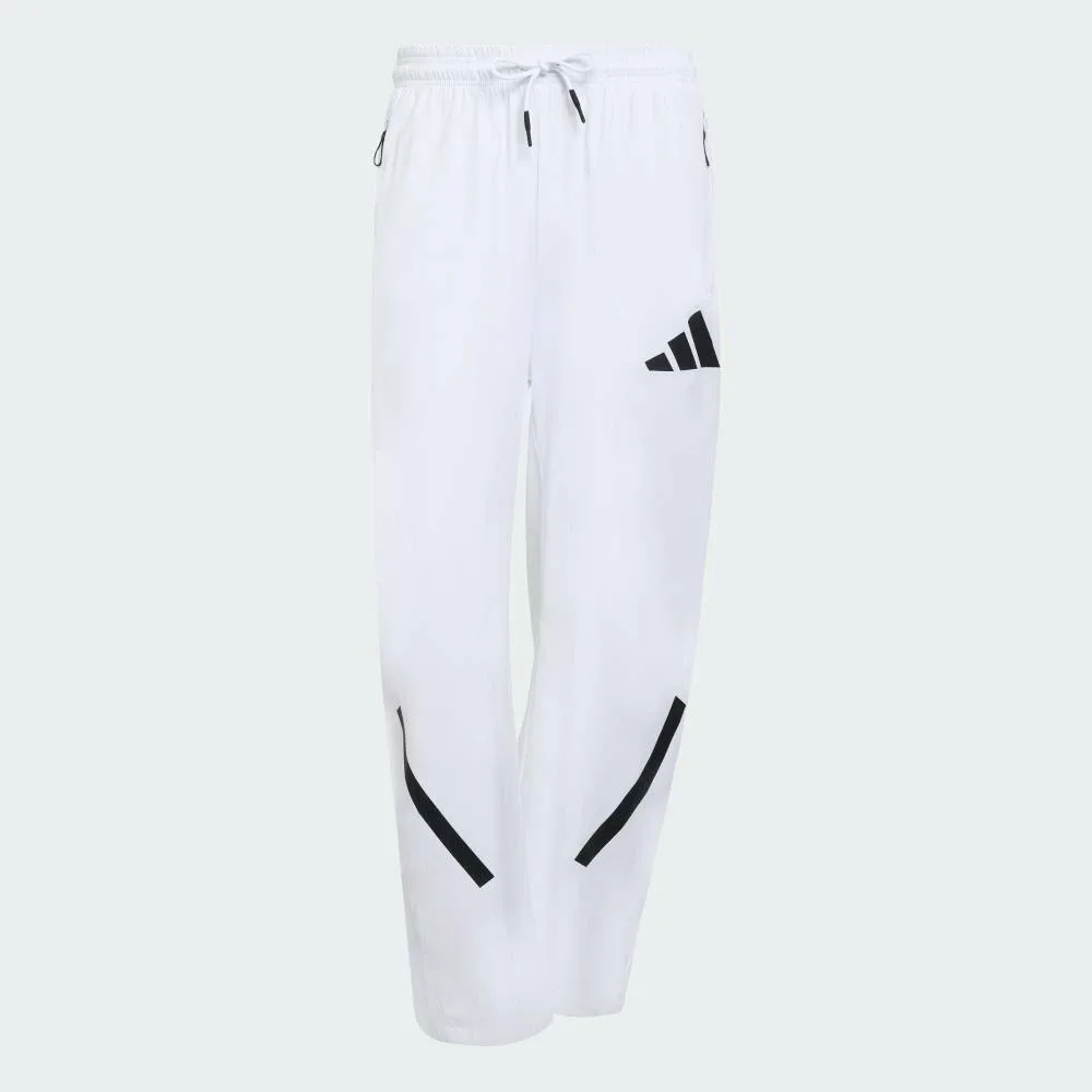 Брюки ZNE из тканого материала Adidas, white — фото 4