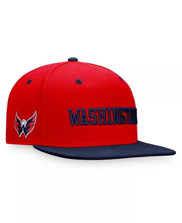 

Мужская красная, темно-синяя бейсболка Washington Capitals Heritage City двухцветная Fanatics