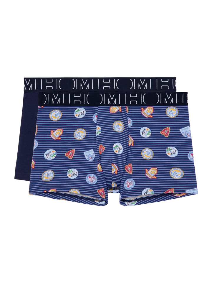 

Трусы боксеры HOM, цвет navy/navy print