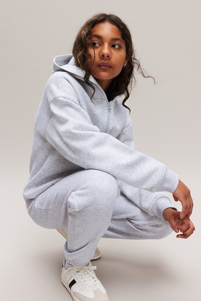 Спортивные штаны из трикотажной ткани H&M, серый — фото 2