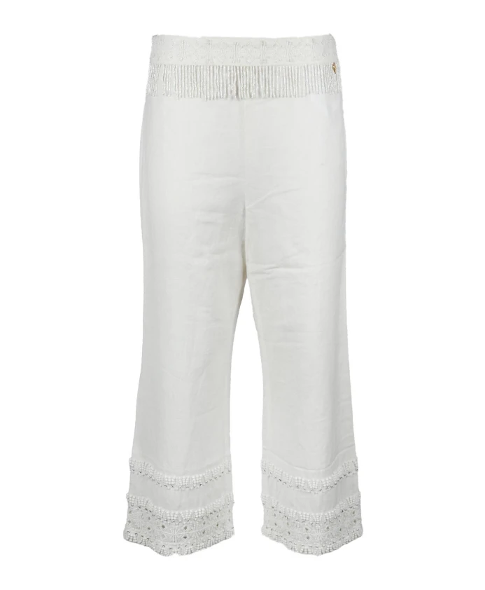 

Модные широкие брюки Twinset, белый