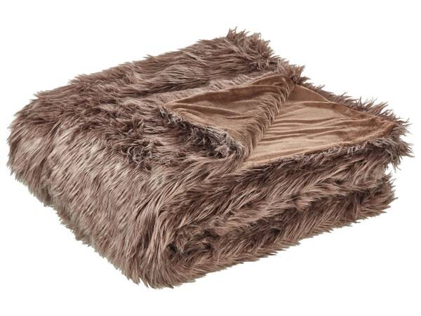 

Покрывало Beliani DELICE, 220x2x200 см, коричневый