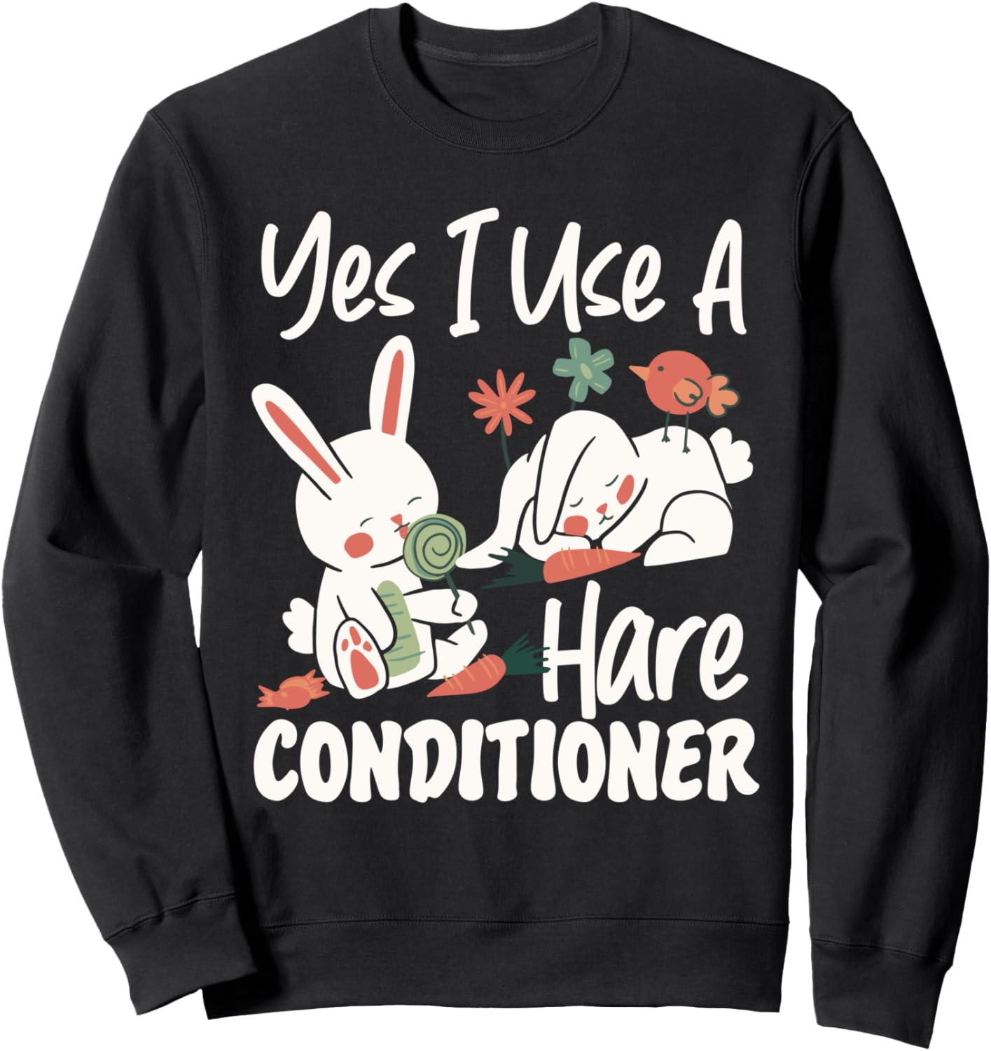 

Банни: Да, я использую кондиционер для волос A Hare Conditioner (толстовка) Cute Bunny And Rabbit Designs For Kids, черный