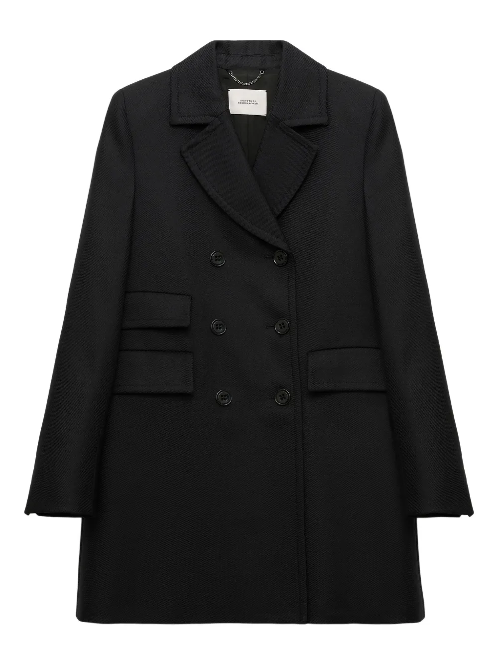 

Двубортное пальто из валяной шерсти Dorothee Schumacher, черный