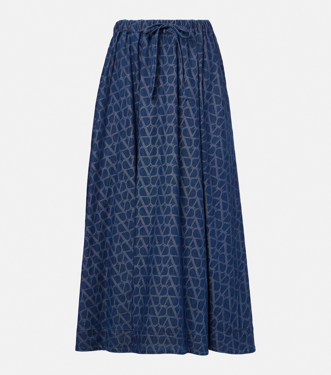 

Юбка миди из денима Toile Iconographe Valentino, Medium Blue Denim