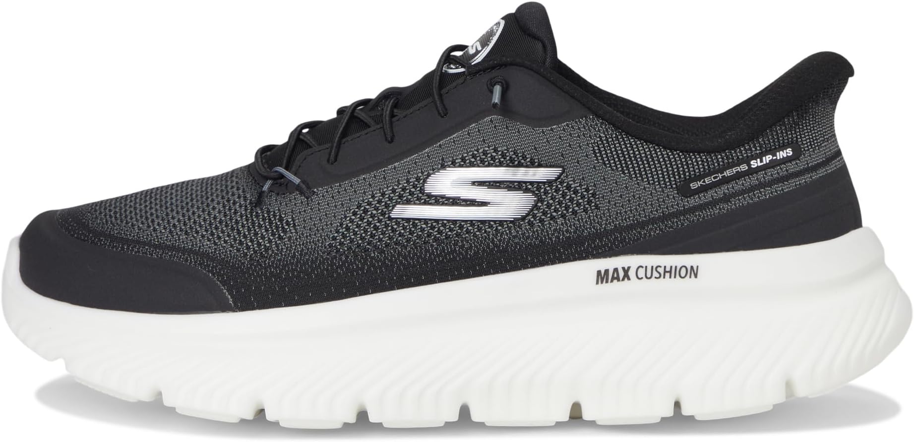 Кроссовки SKECHERS Performance Women's Go Walk Max Cushioning Hyper Burst Nikita Hands Free Slip-Ins, Black/White — фото 4