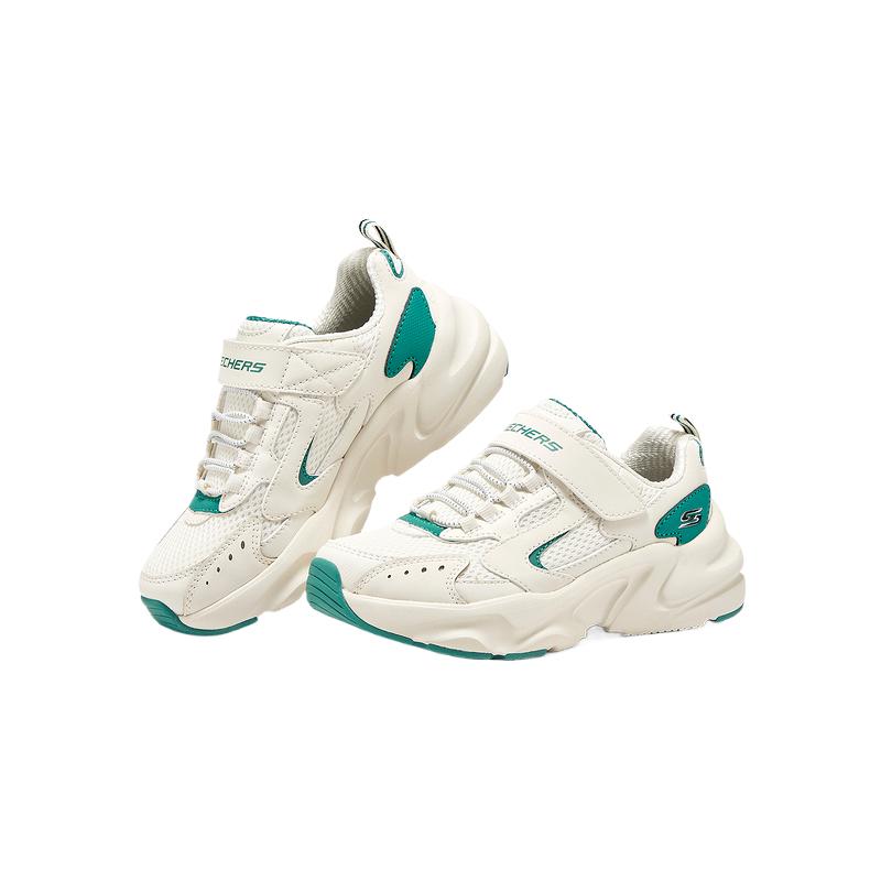 Skechers Kids Низкие детские кроссовки цвета слоновой кости — фото 3