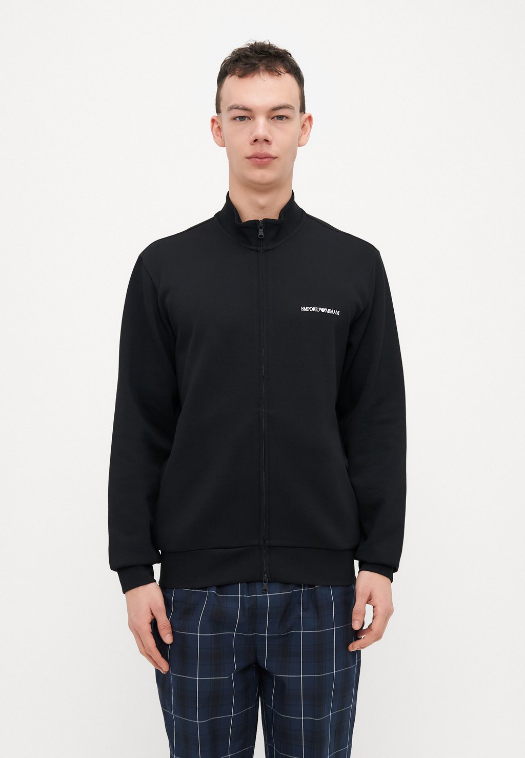 

Верх пижамы FULL ZIP Emporio Armani, черный