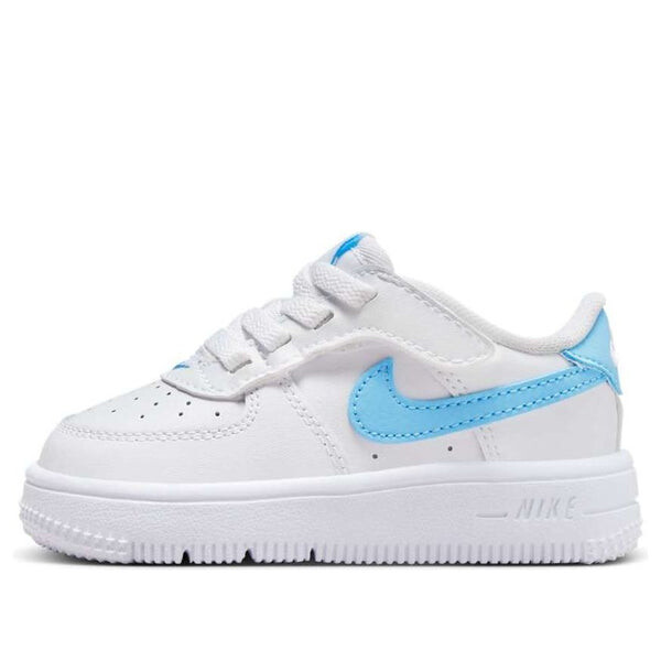 

Кроссовки force 1 low easyon 'white aquarius blue' Nike, белый