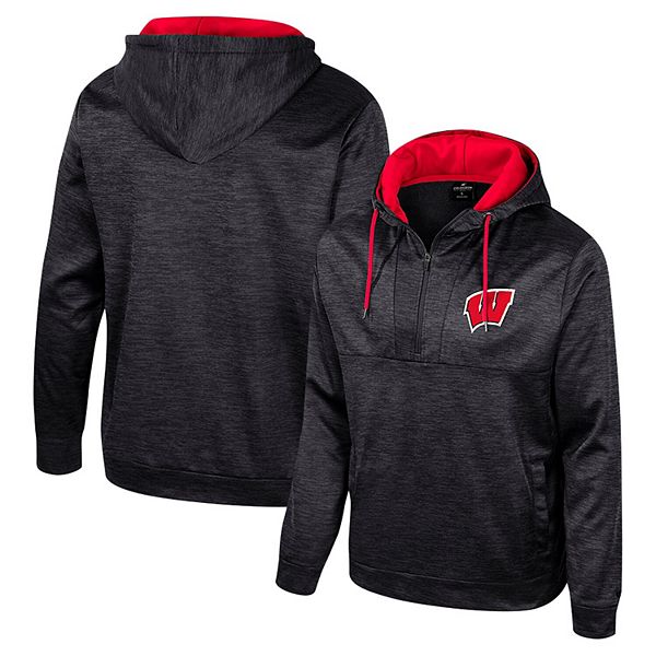 

Мужская черная толстовка wisconsin badgers cypher с молнией до половины Colosseum, Черный, Мужская черная толстовка wisconsin badgers cypher с молнией до половины Colosseum