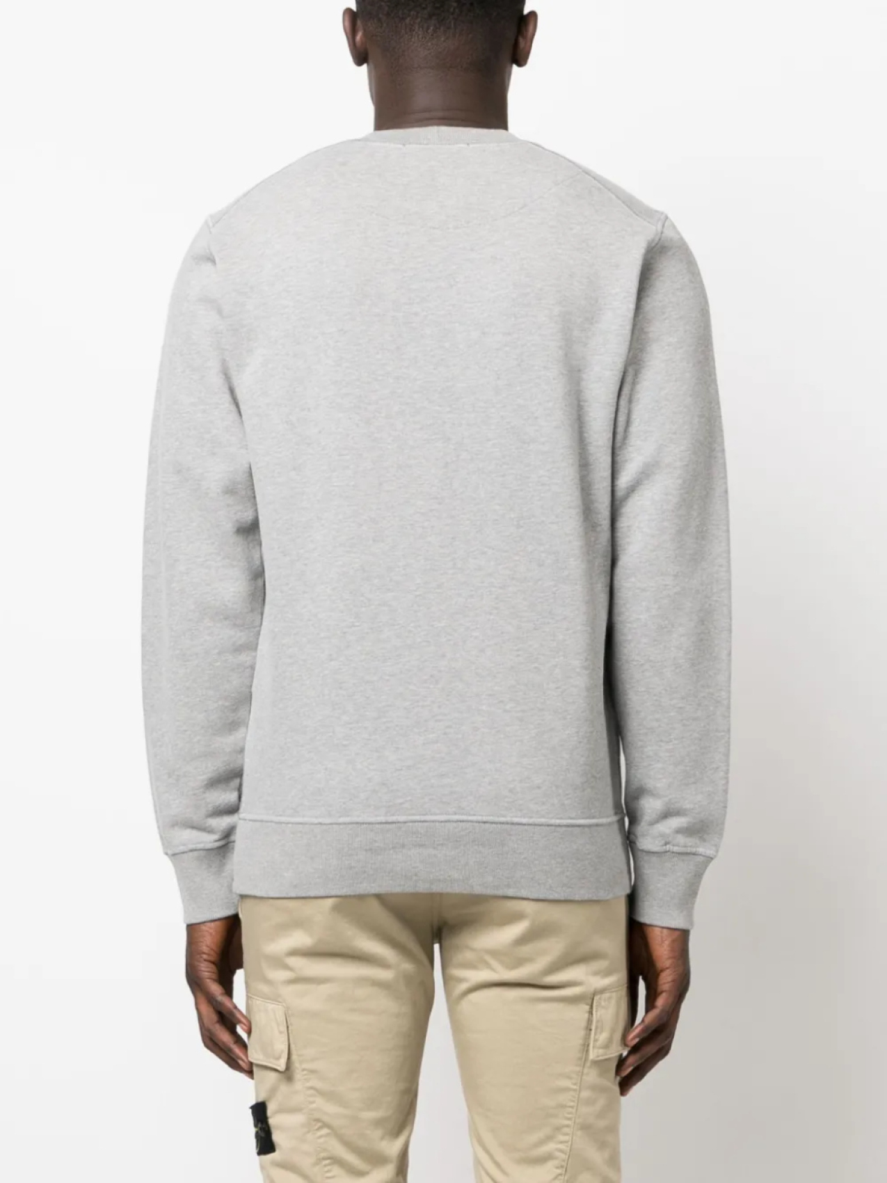 Stone Island толстовка с вышитым логотипом, серый — фото 4