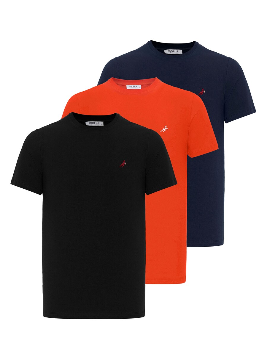 

Рубашка Moxx Paris, цвет Navy/Red/Black