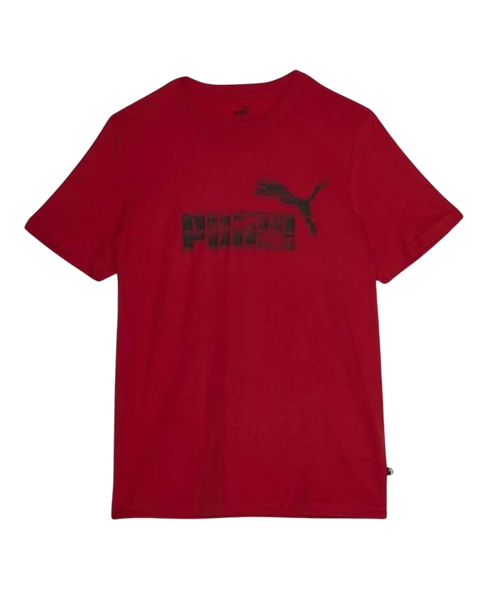 

Графический номер. 1 футболка с логотипом Puma, красный