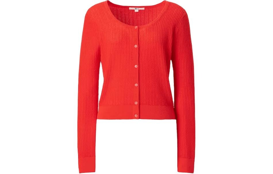 Кардиган Uniqlo, красный