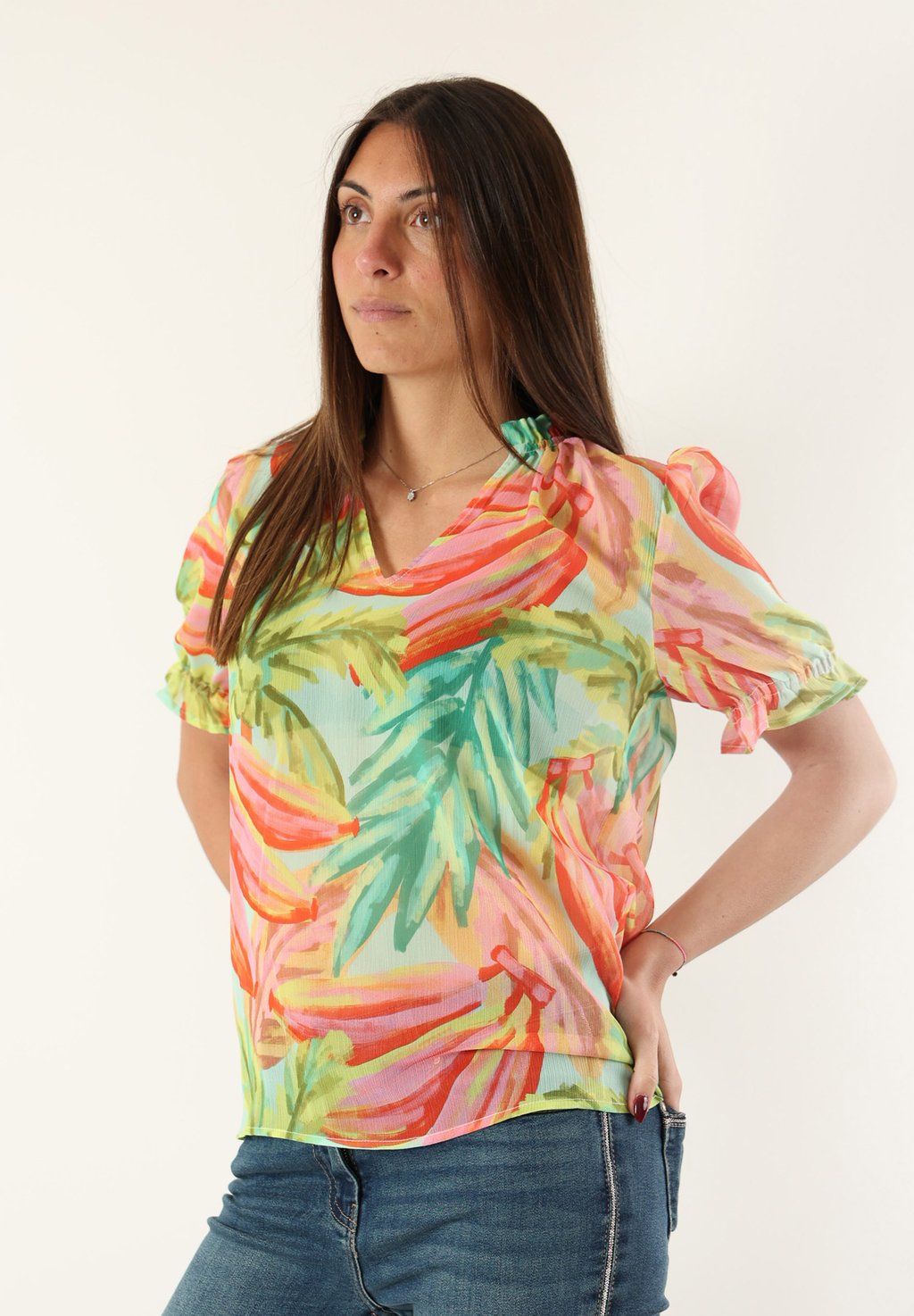 

Блуза MANICA CORTA Morgan, цвет Fantasia