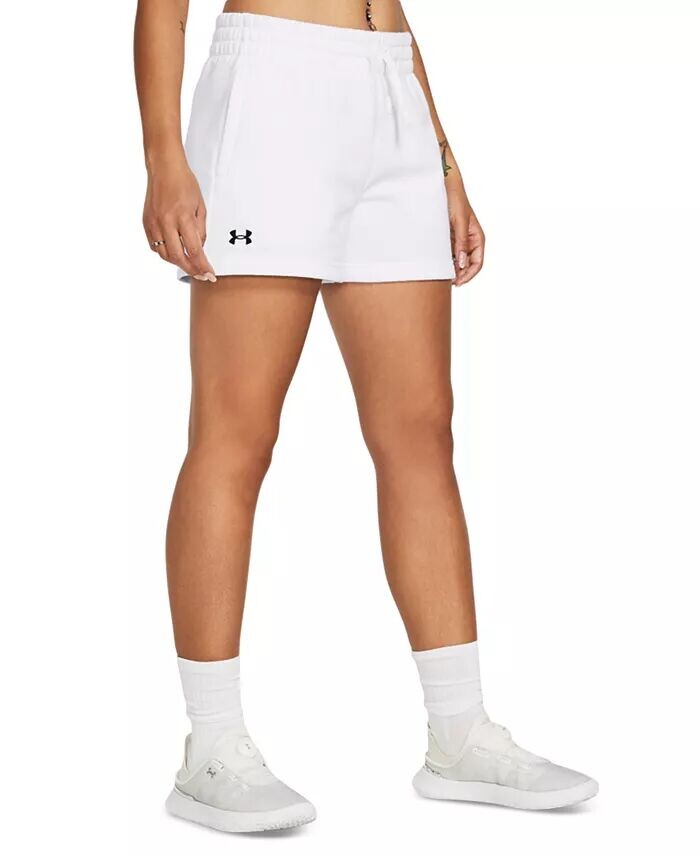 

Женские флисовые шорты Rival Under Armour, белый