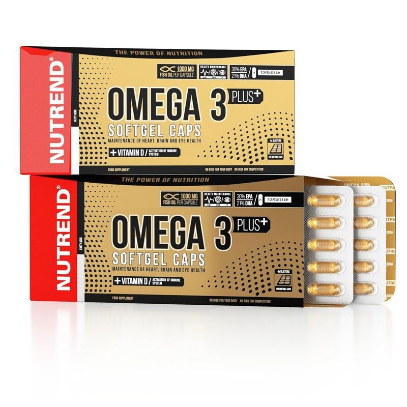 

Nutrend Omega 3 Plus БАД, 120 капсул
