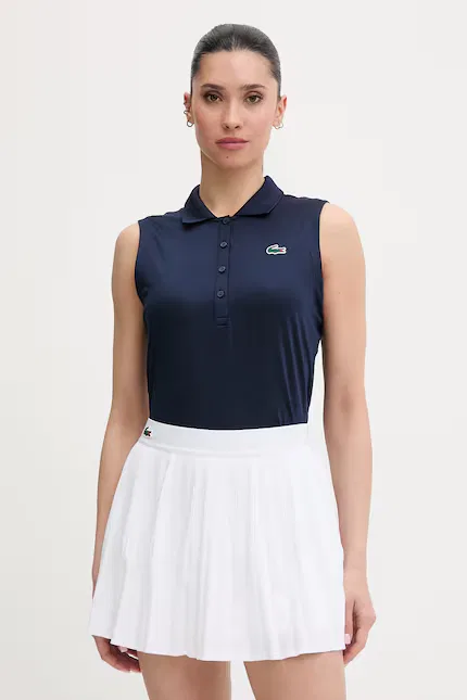 Топ Lacoste Синий с воротником