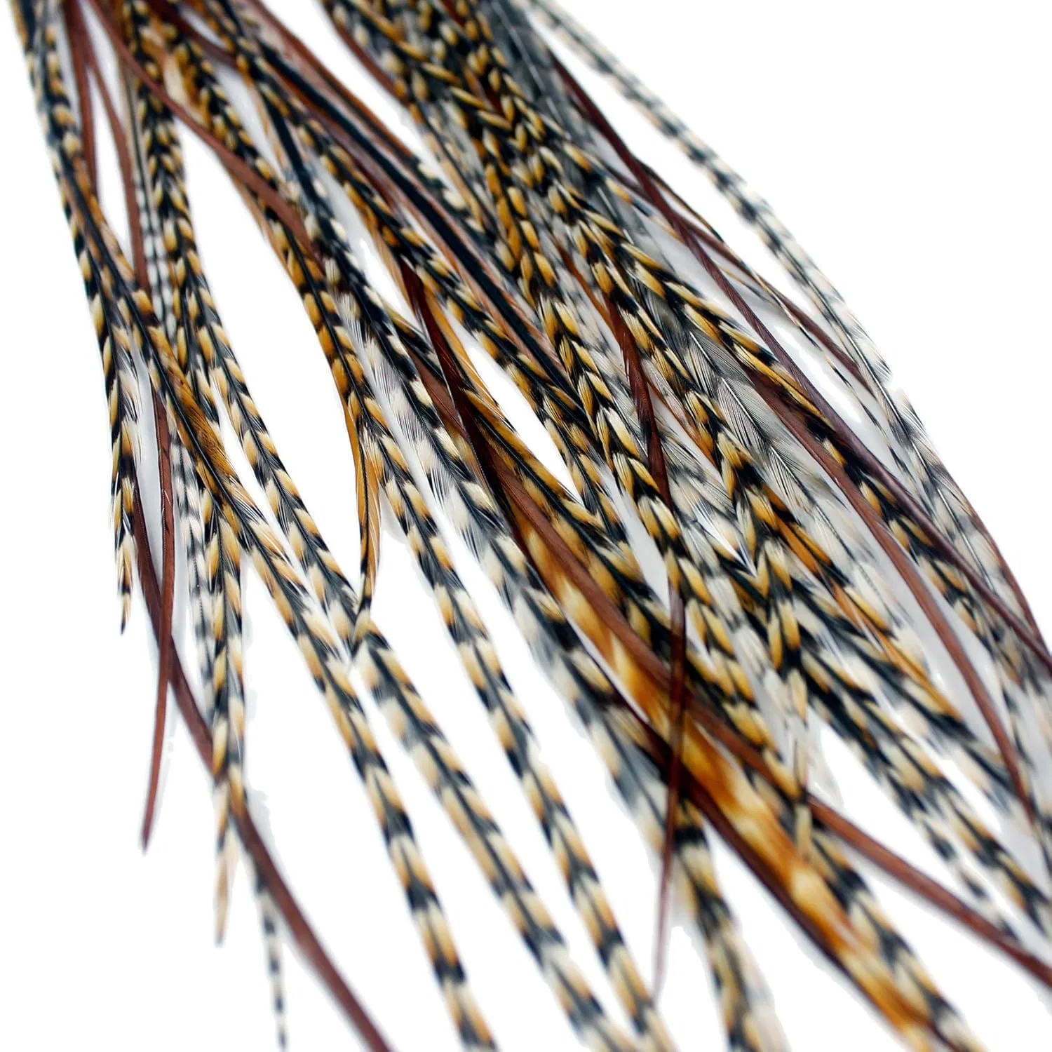 Наращивание волос из натуральных перьев «Red Brown» One Fine Day Feathers