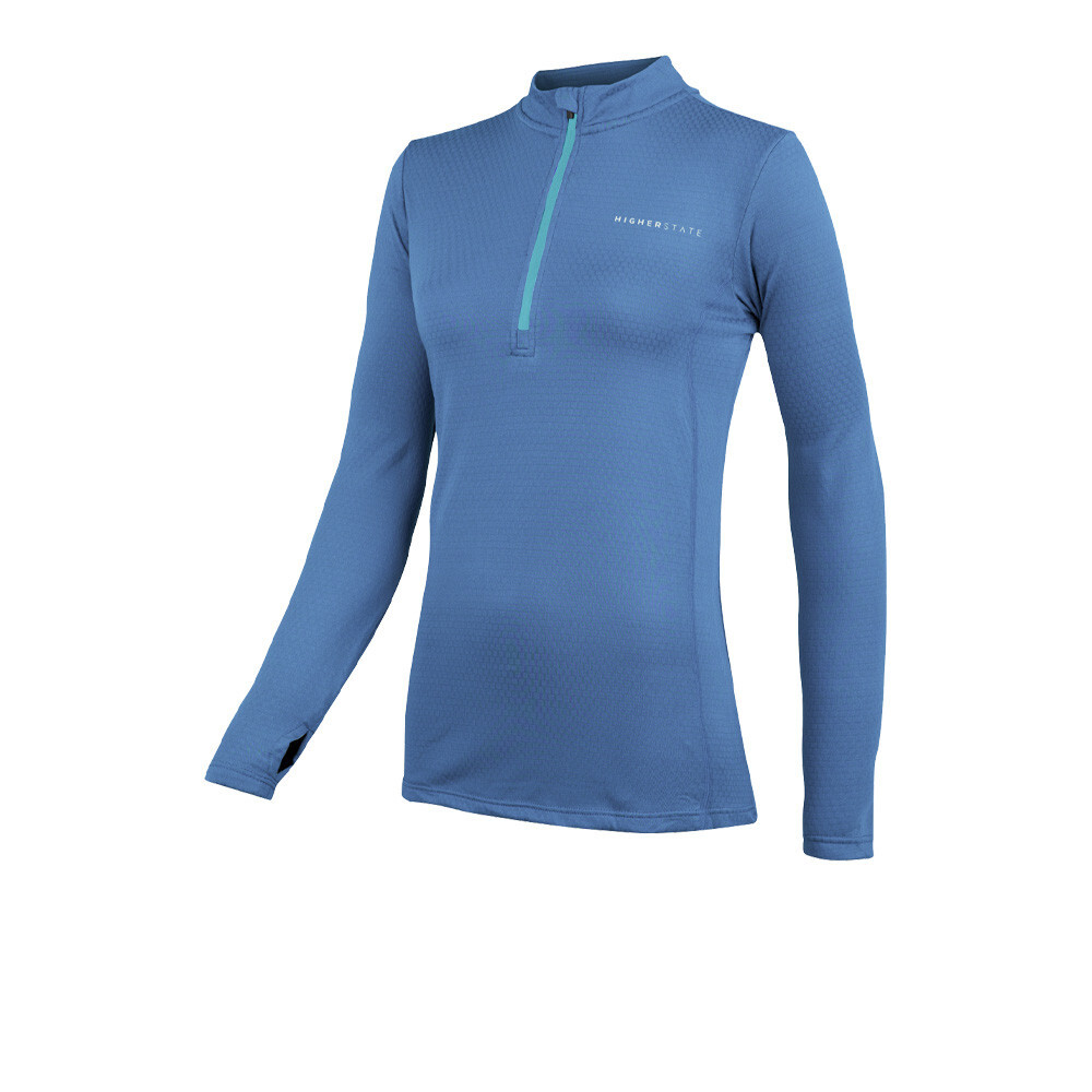 

Спортивный топ Higher State L/S 1/4 Zip Thermal Grid, синий