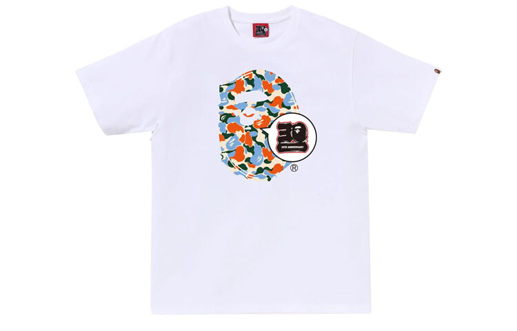 Магазин BAPE в Индонезии Bape 30th Anniversary Ape Head Tee Set A Bathing Ape, белый — фото 2