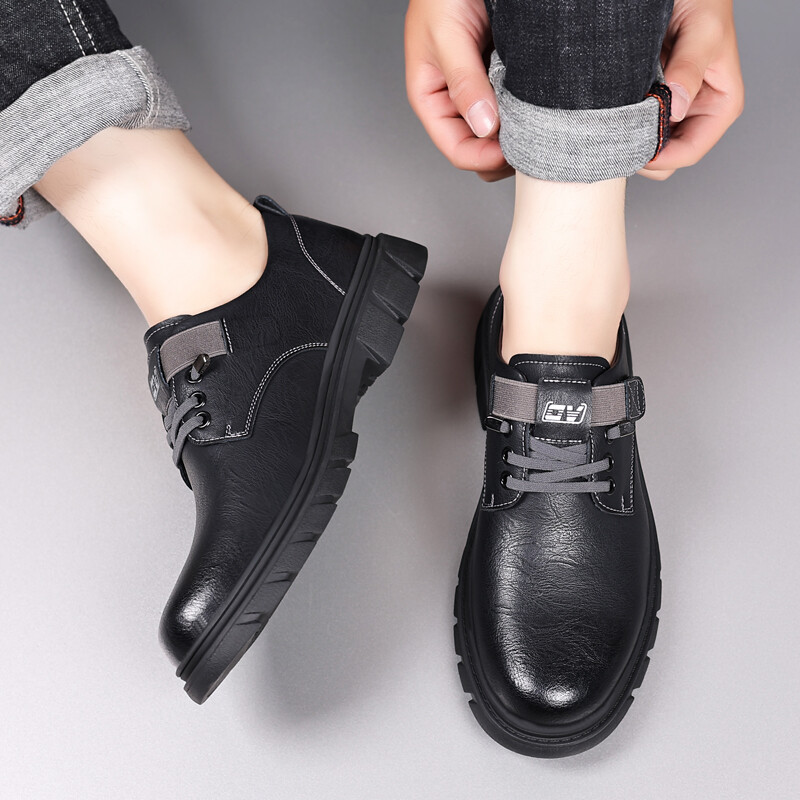 Мужские туфли EGCHI Men's Casual Shoes Men Mid-Top — фото 4
