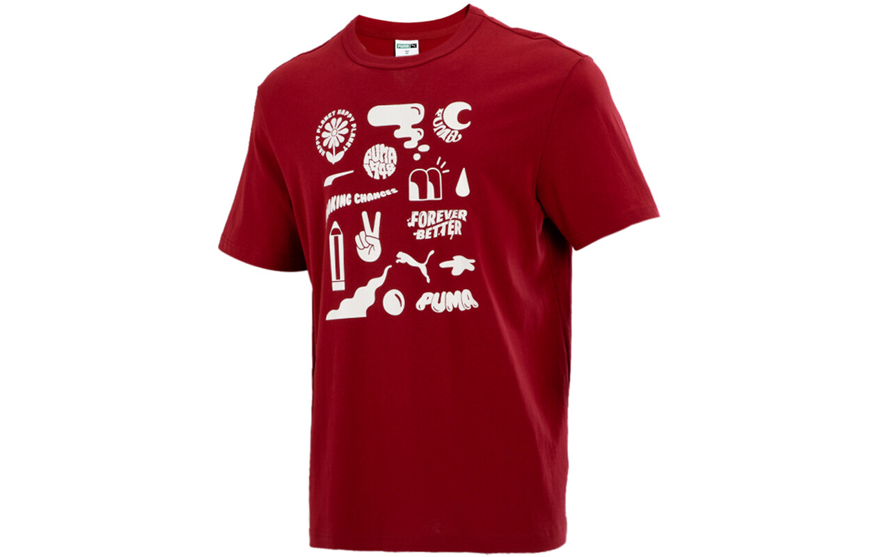 

Мужская футболка Puma, цвет Burgundy