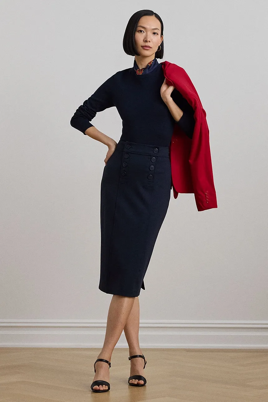 

Юбка Lauren Ralph Lauren, темно-синий
