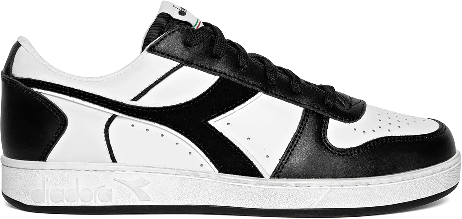 Кроссовки Diadora Magic Basket Low Icon из кожи, унисекс, C0641 Black White
