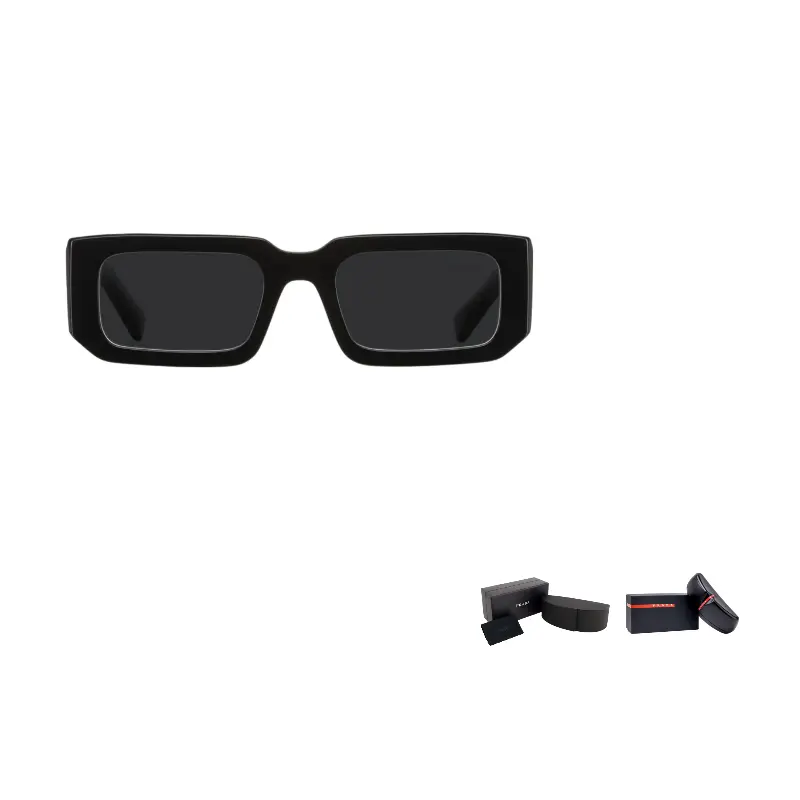 

PRADA Солнечные очки Symbole прямоугольная оправа, Black
