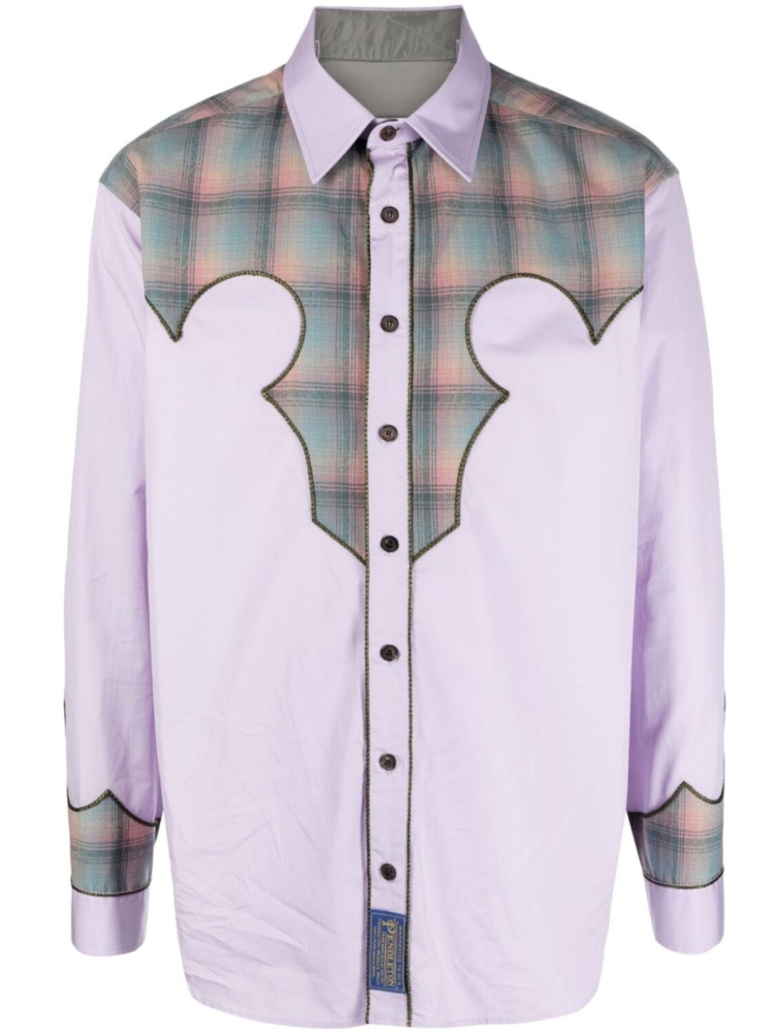 

Maison Margiela Western-style long-sleeve shirt, фиолетовый