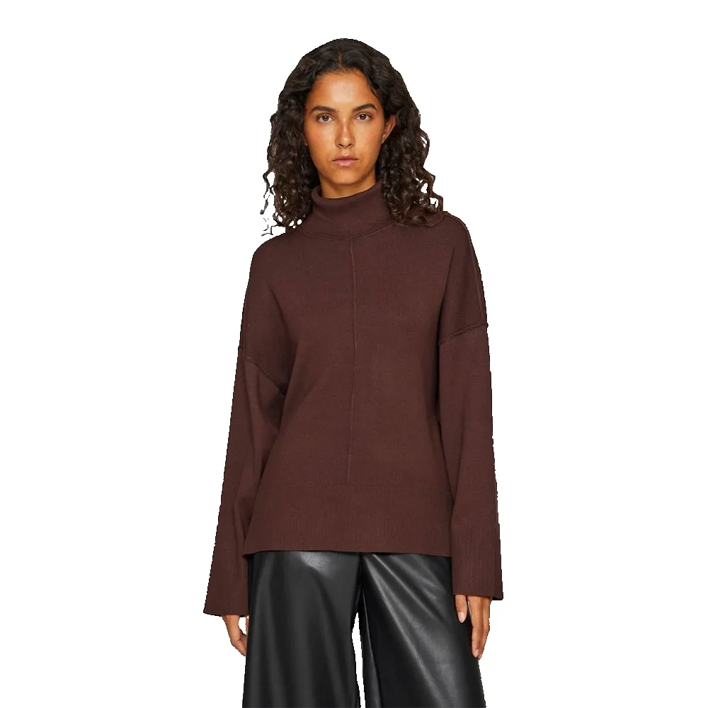 

Свитер Vila Ostria high neck, коричневый