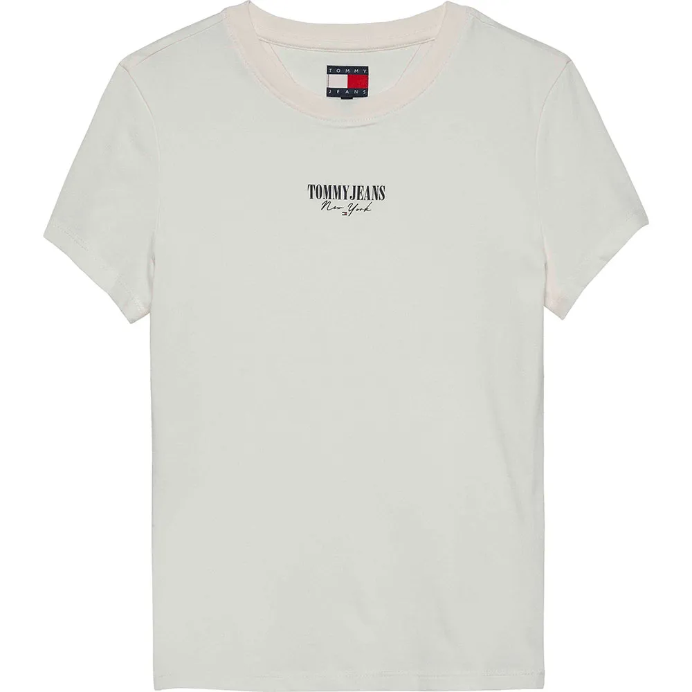 

Футболка с коротким рукавом Tommy Jeans Essential Logo2 Slim Fit, белый