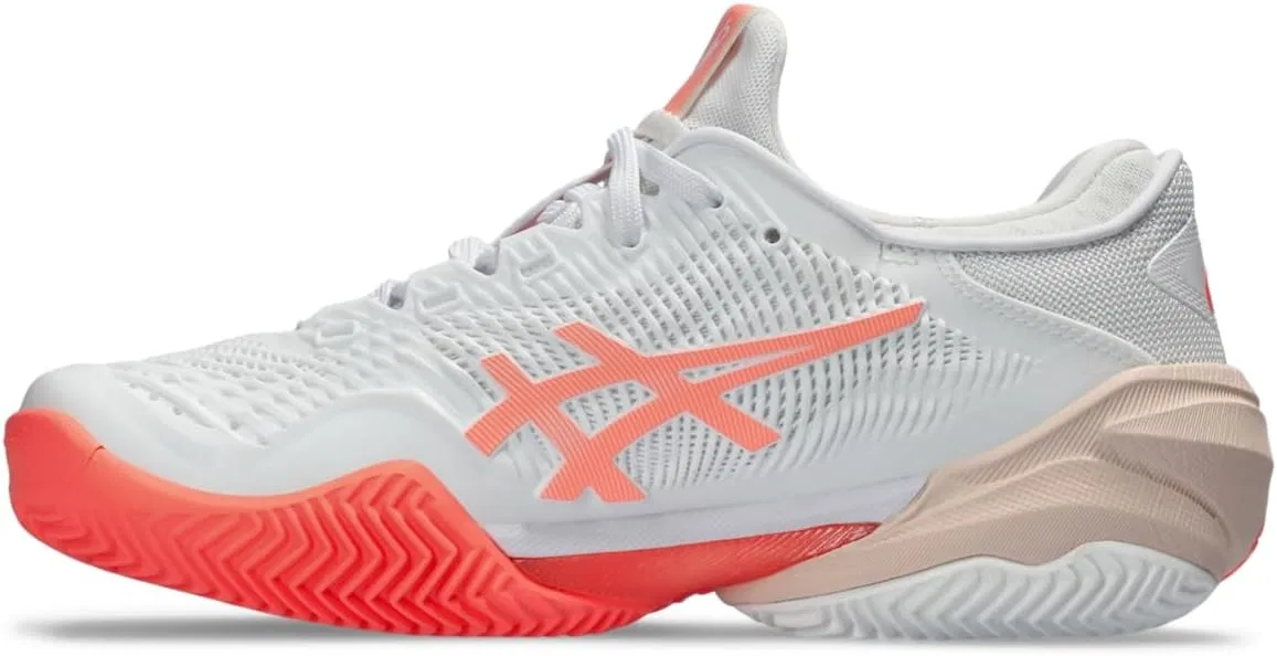 Теннисные туфли ASICS Court FF 3 Clay, белый/Sun Coral — фото 4