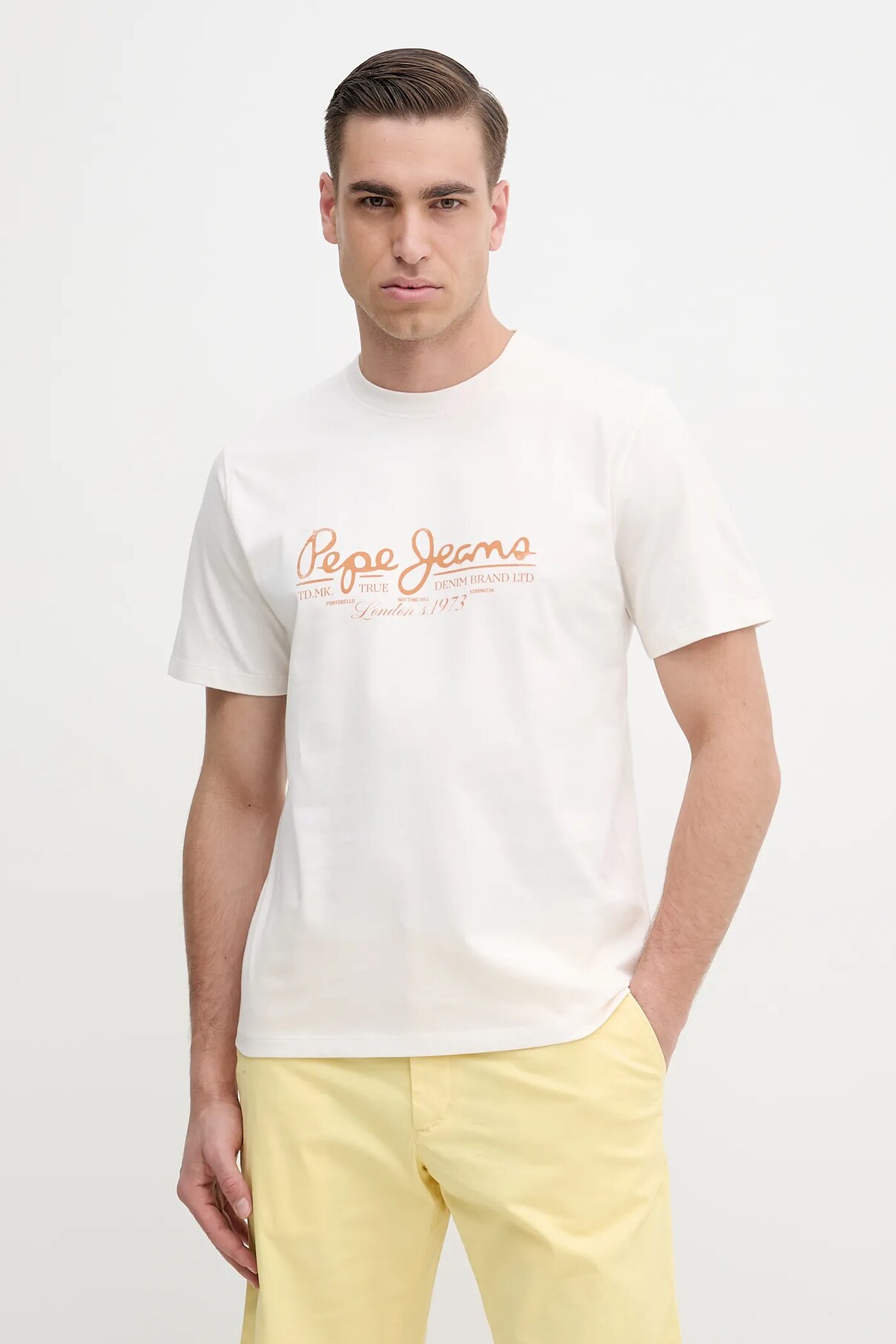 

Футболка из хлопка DUMAS TEE Pepe Jeans, бежевый